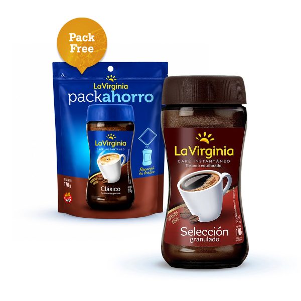 Instant Coffee La Virginia 6 x 6 oz.+ Pack Free Saving