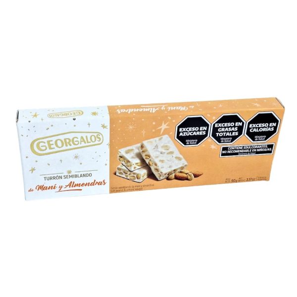 Georgalos Peanut & Almond Nougat 24 x 3.17 oz.
