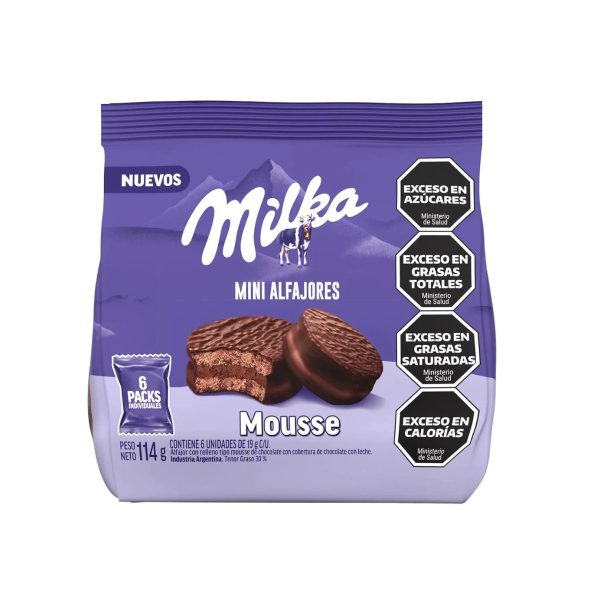Mini Alfajores Milka- Chocolate Mousse 24 x 4 oz.
